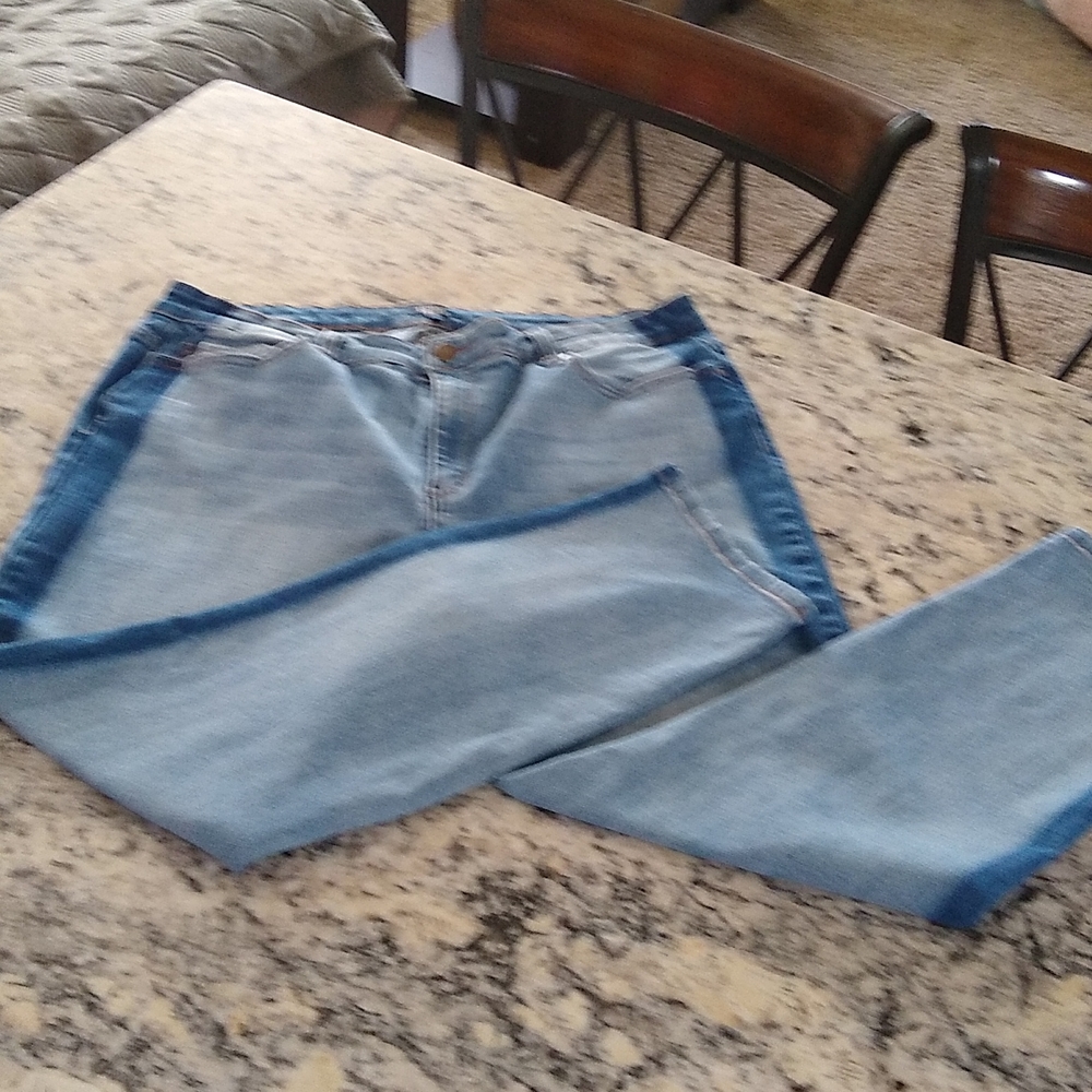 Two toned jeans size 16